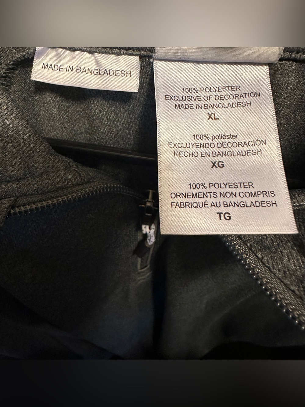 Men's Gray Quarter-Zip Performance Sweater - Picture 4 of 4